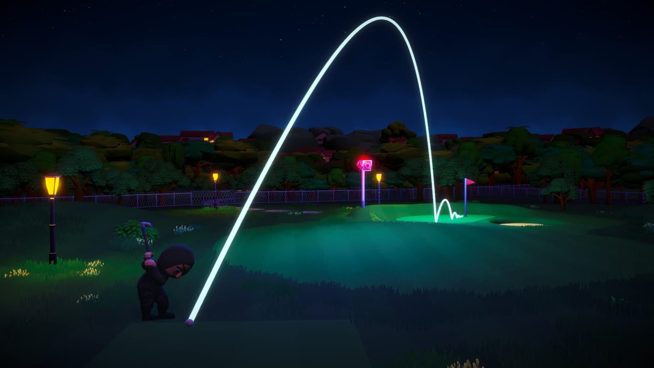 Nachtplatz in Really Illegal Golf mit Wachen am Green